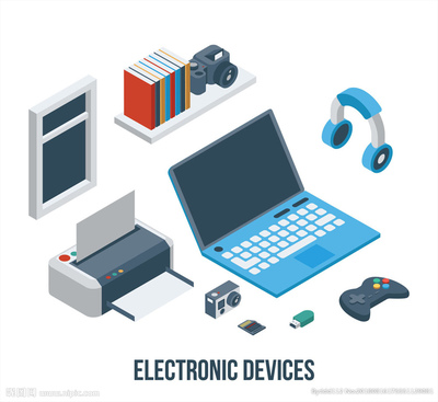 8款創意立體電子產品矢量素材圖片
